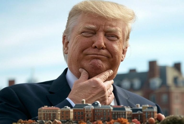 trump battles universities