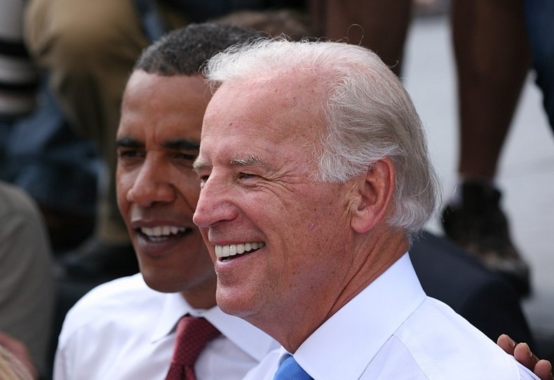 Joe Biden und Barack Obama in Springfield