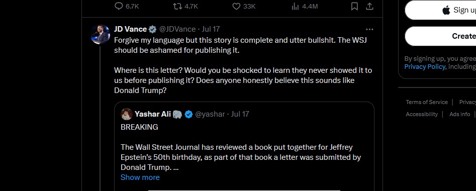 jd vance wsj article reply