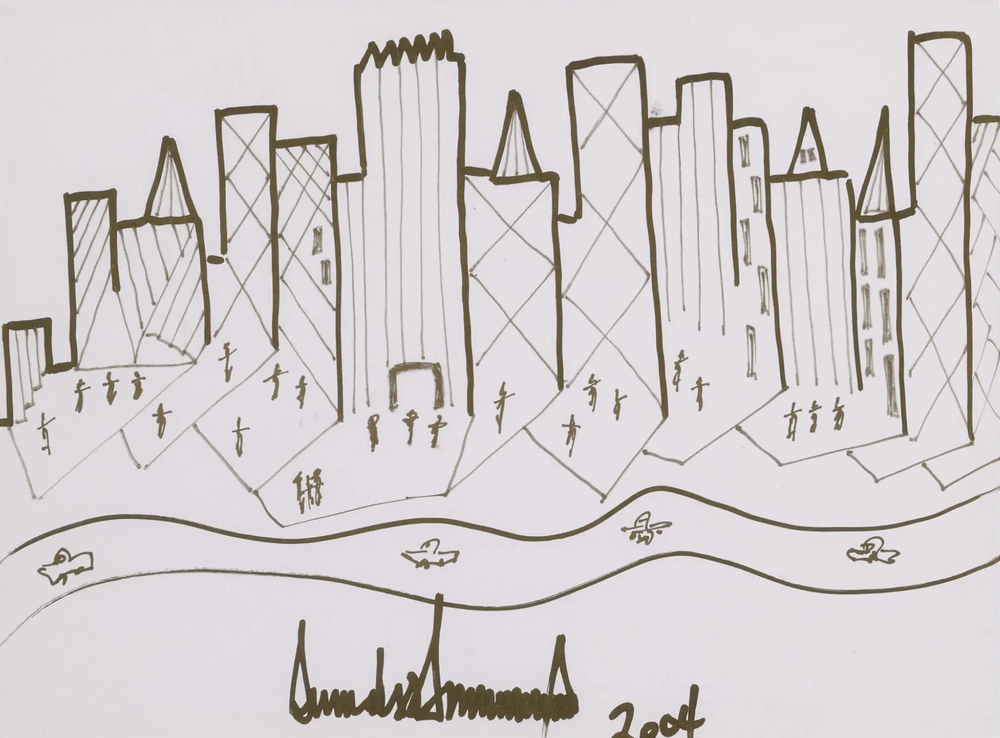 trump sketch at sotherbys