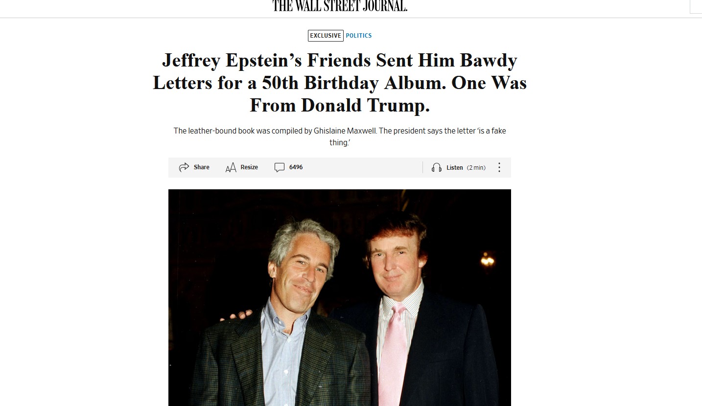 wall street journal website