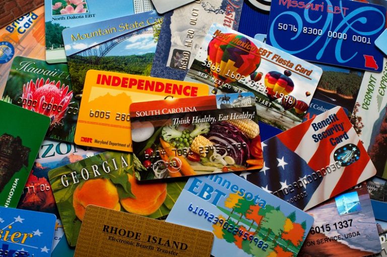 EBT cards from several states